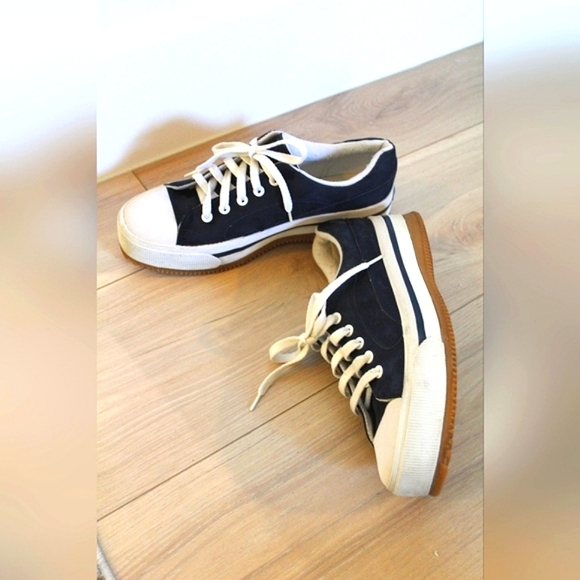 C - Keds navy blue suede platform shoes - Picture 2 of 5